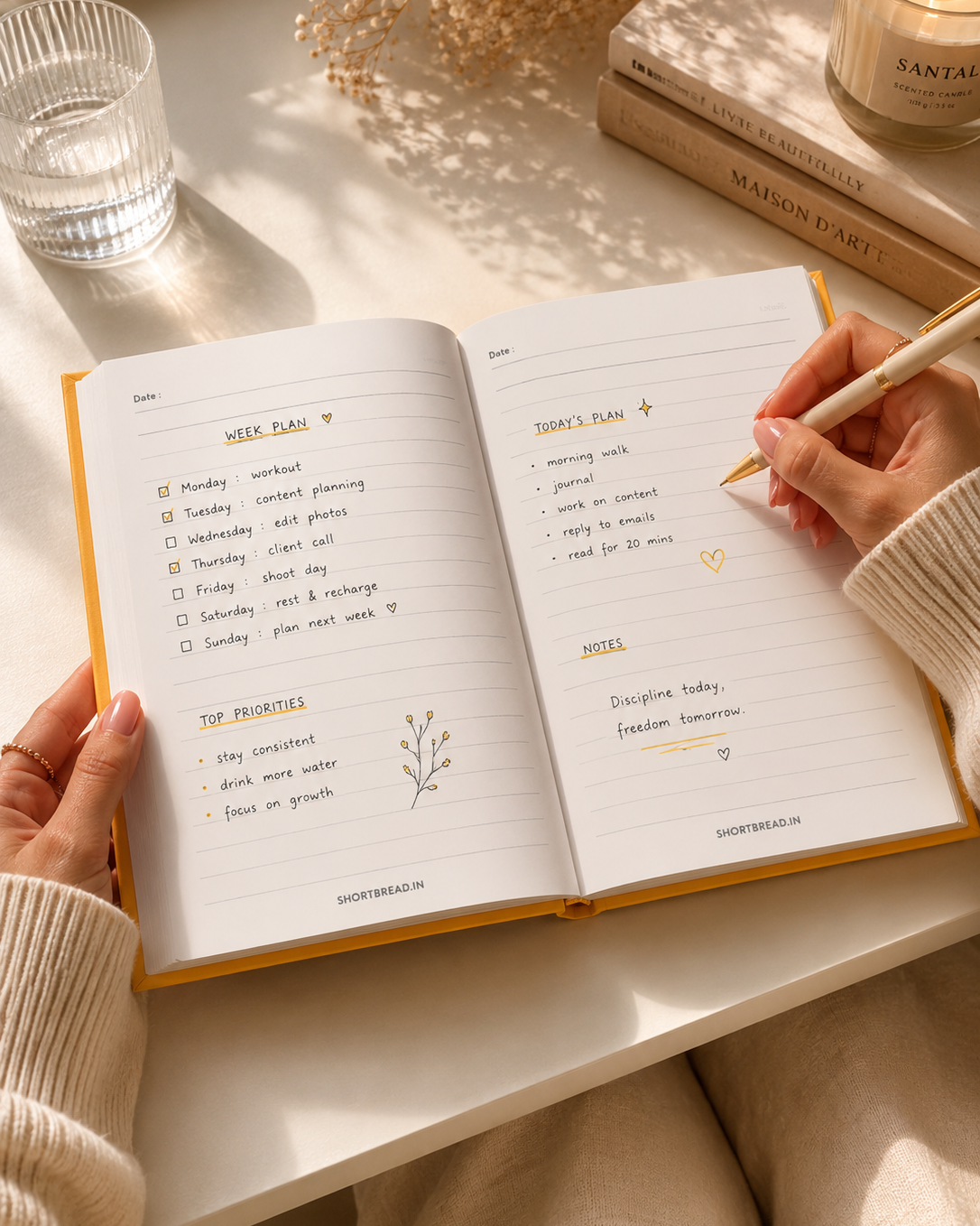 Discipline, Consistency and Patience – Hardbound Notebook